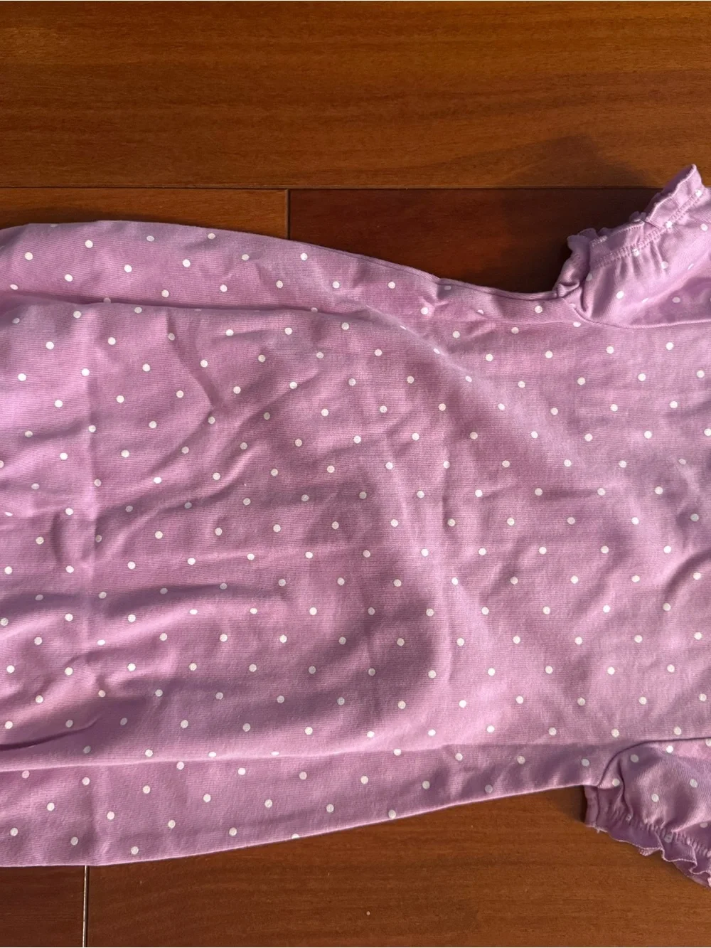 Carter's Lavender Purple Polka Dot Cat Pocket Baby One-Piece